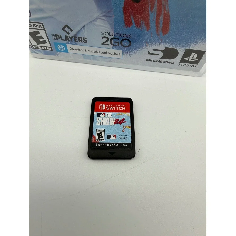 MLB The Show 24 Nintendo Switch Baseball Video Game Physical Cartridge Case